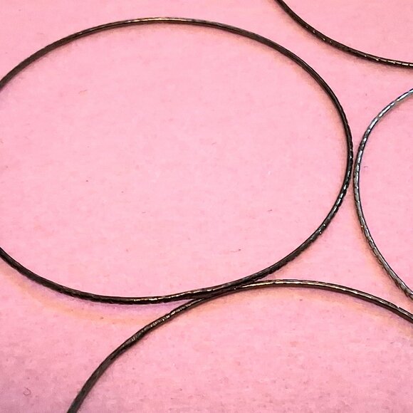 Bangle Bracelets -- Set of 7  --  2 3/4" Diameter -- Light & Dark Tones - Picture 10 of 12